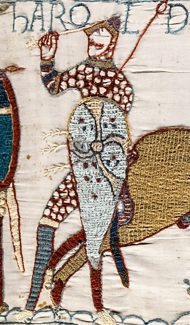 Tapisserie de Bayeux - Scène 57 : La mort d'Harold